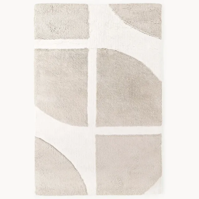 Westwing Collection Hoog-laag vloerkleed Jade Beige