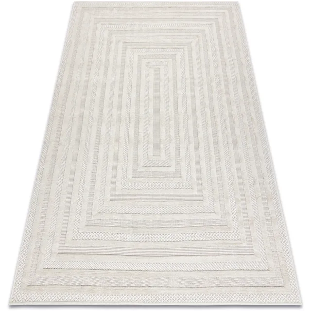 RUGSX Kleden Rugsx Tapijt SANTO SISAL 0999 geometrisch wit 200x290 cm