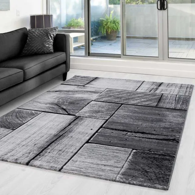 TapisTrend Designer tapijt Zwart 80x300 cm PARMA 9260 Modern en Design