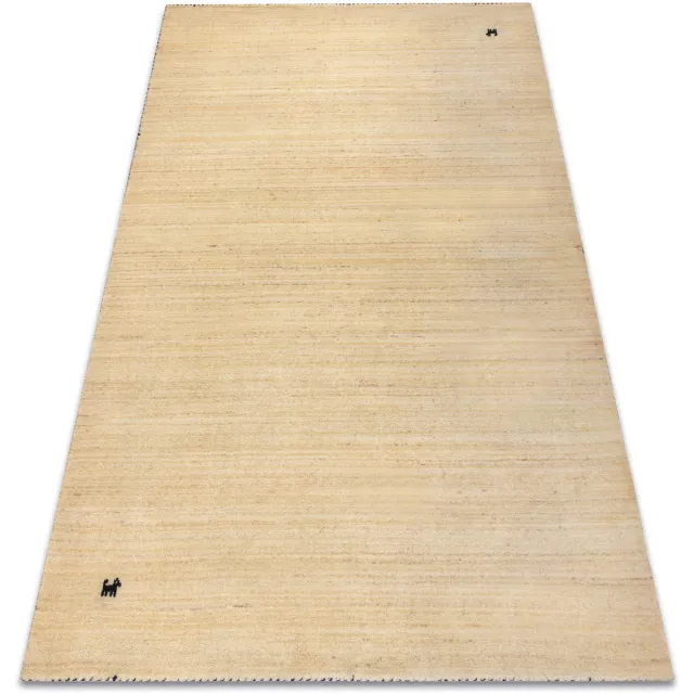 RUGSX Kleden Rugsx Wollen tapijt GABBEH LOOM natural helder beige 120x180 cm
