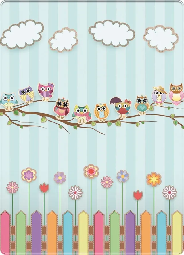 Mats & Joy Uiltjes Op Stok Kindertapijt - 110x170cm - Ultrazacht - Anti-slip - Wasbaar - Tapijt Kinderkamer / Tapijt Kinderen / Mat Kinderkamer / Kindermat / Vloerkleed Kinderkamer Uil / Speelmat / Speeltapijt / Speelkleed / Baby / Peuter blauw