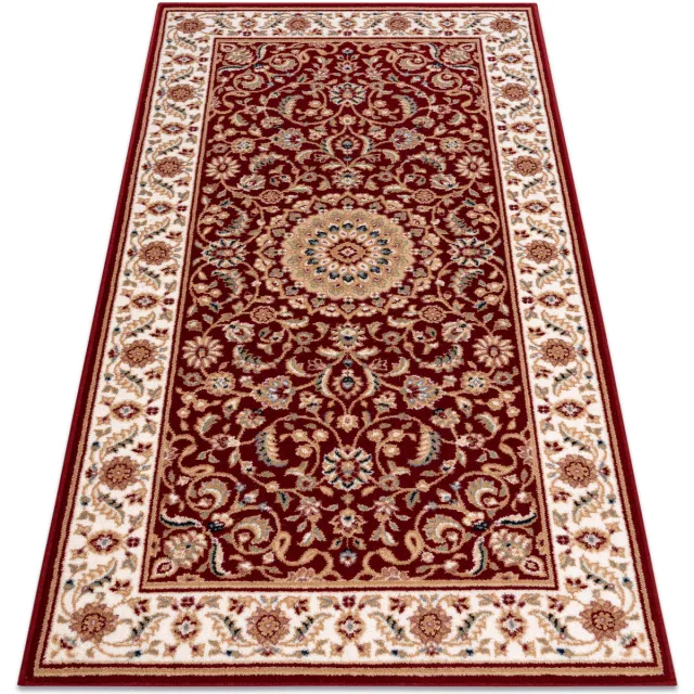 RUGSX Kleden Rugsx Wollen tapijt NAIN Rosette, frame 7176/51066 kasta 240x340 cm Bordeau