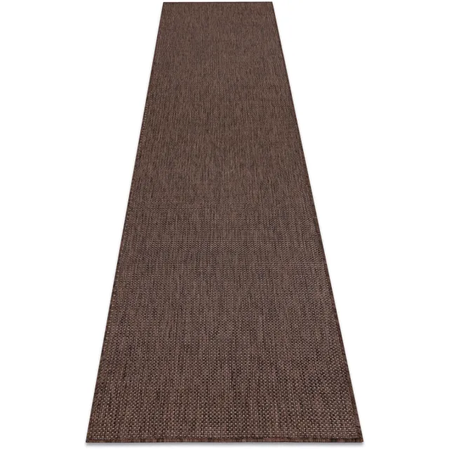 RUGSX Kleden Rugsx Sisal tapijt, loper SION A5165A Melange plat 80x200 cm Bruin