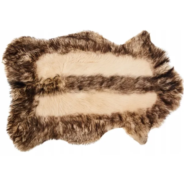 SKÓREX Natuurlijke schapenvacht 'Borsuk' - 130cm XXL, merkloos Zwart