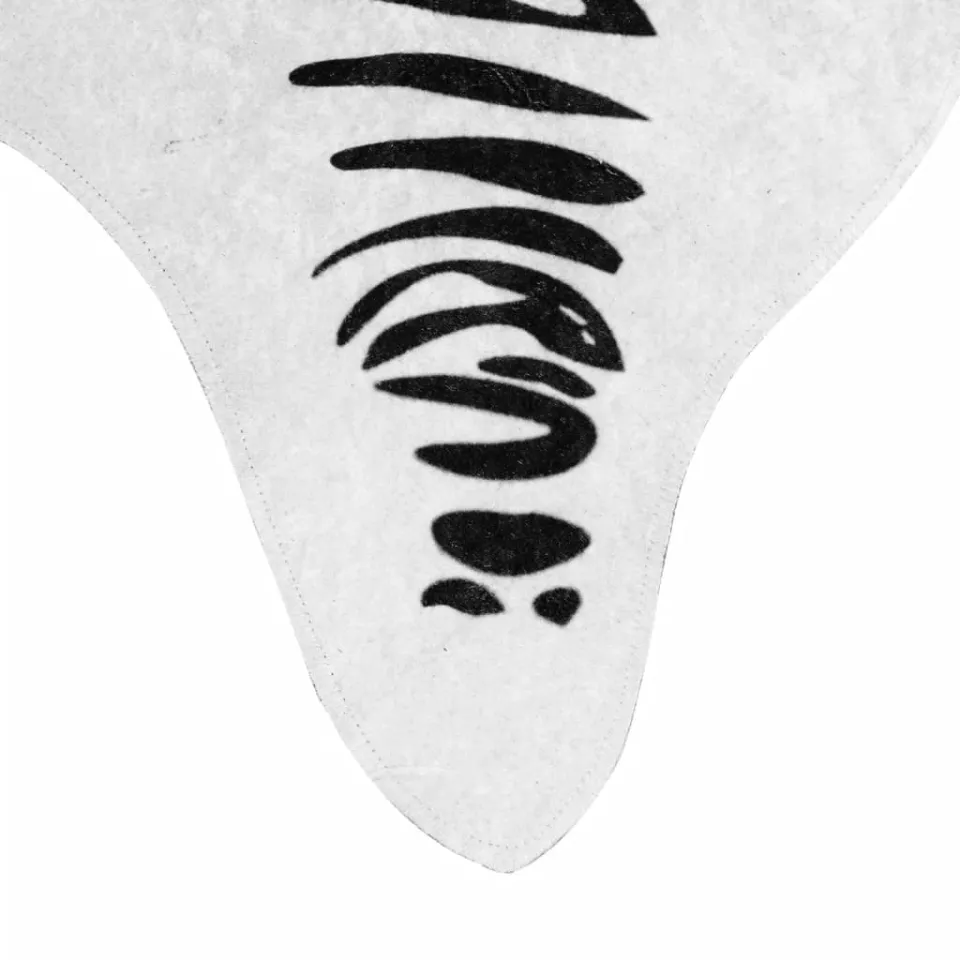 vidaXL Vloerkleed zebrapatroon wasbaar 120x170 cm zwart wit, foto 4
