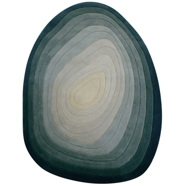 Flair Rugs vloerkleed wol Puddle Ombre Modern (230x160 cm) BLAUW