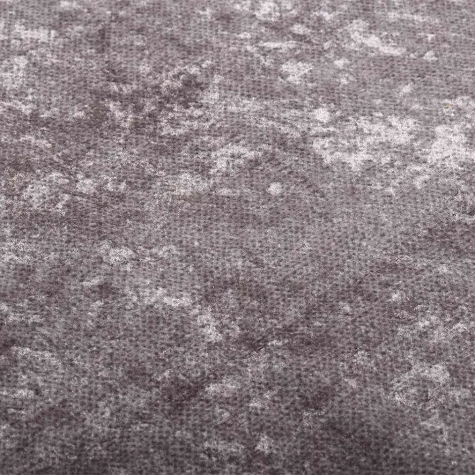 vidaXL Vloerkleed wasbaar 80x150 cm grijs, foto 3