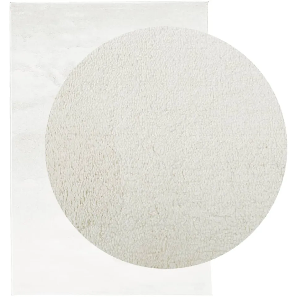 vidaXL Vloerkleed OVIEDO laagpolig 200x280 cm crèmekleurig