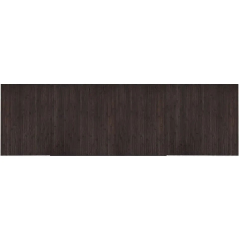vidaXL Vloerkleed rechthoekig 60x200 cm bamboe donkerbruin