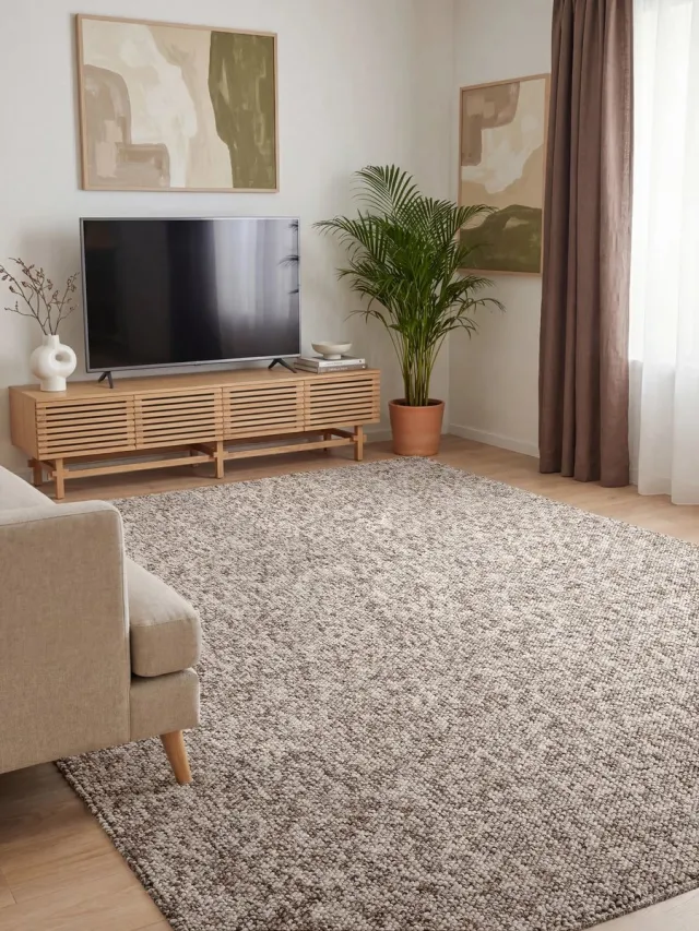 Elle Decoration Rocco Wol look Vloerkleed - Multi 240x340 cm