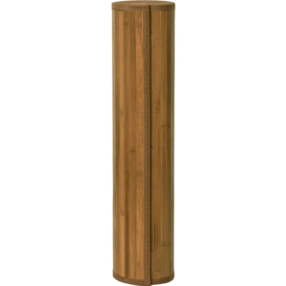 vidaXL Vloerkleed rechthoekig 70x1000 cm bamboe bruin