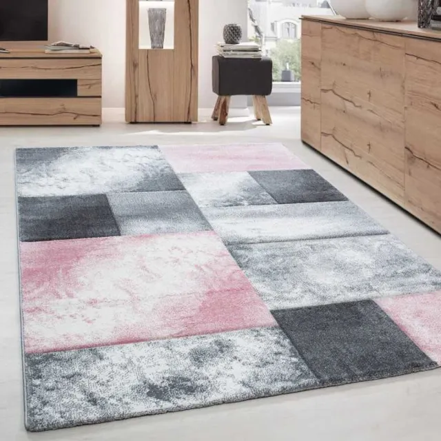 TapisTrend Designer tapijt Roze Modern 3D- met contourgesneden design, Hawaii 1710