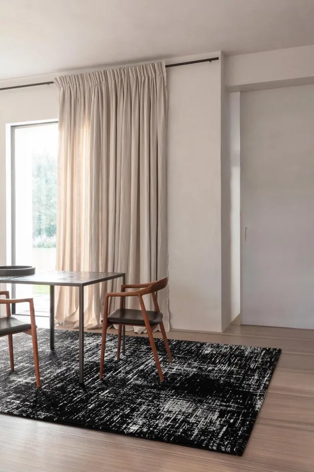 Timeless Creativity Vloerkleed Timeless Creativity Bianconero Ink 463.04.AF900 - maat 80 x 140 cm Zwart