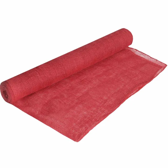vidaXL Tuin - Jute - Net - 160 - cm - x - 5 - m - 280 - gsm - 100% - Tossa - Jute - Rood