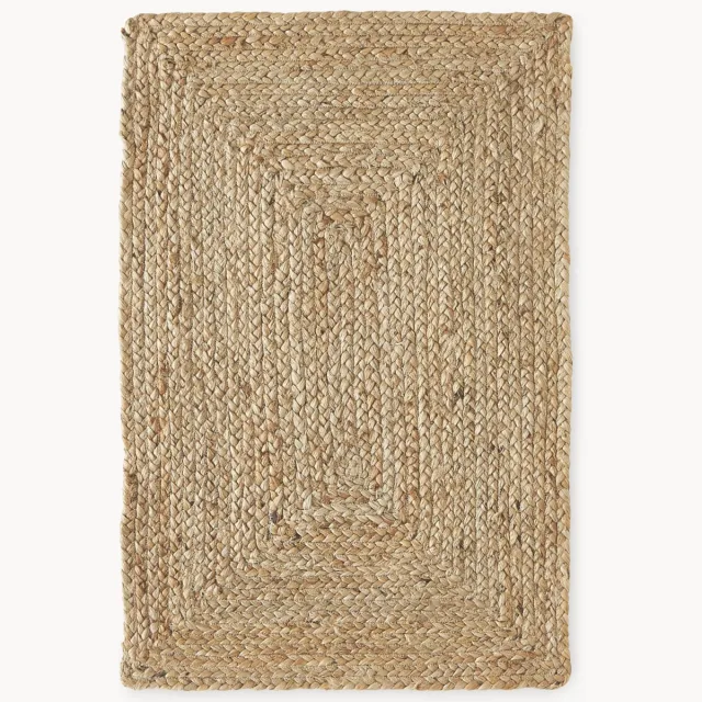 Westwing Collection Handgemaakt juten vloerkleed Sharmila Beige