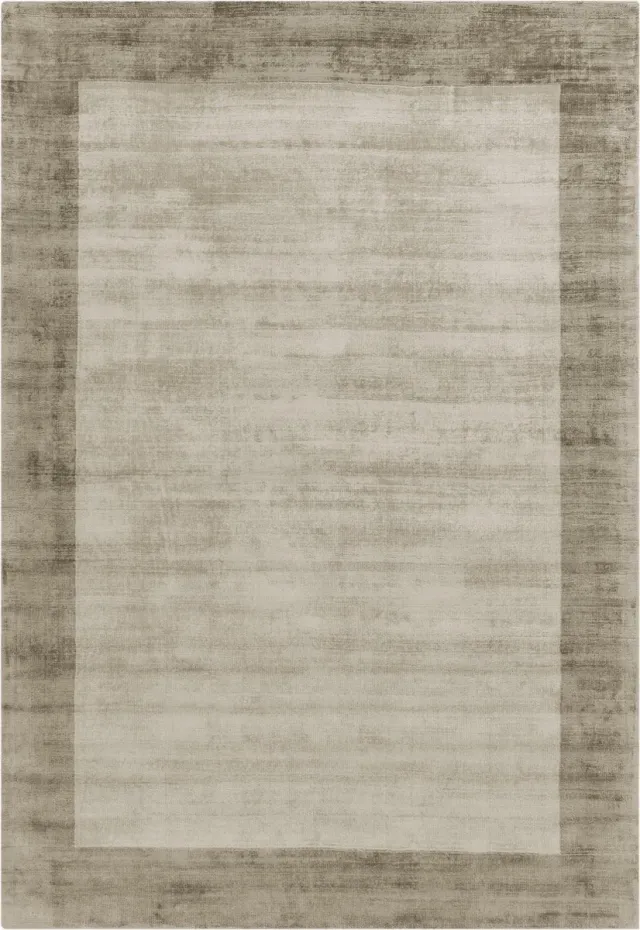 Eazy Living Easy Living - Blade-Border-Rug-Smoke-Putty Vloerkleed - 200x290 - Rechthoek - Laagpolig Tapijt - Klassiek - Beige, Taupe