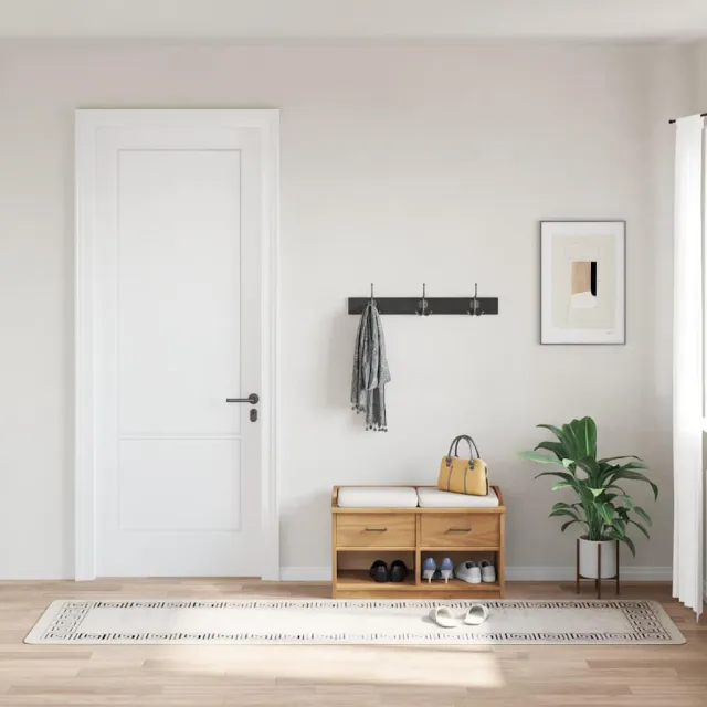 vidaXL Vloerkleed wasbaar 80x300 cm lichtbeige beige, foto 2