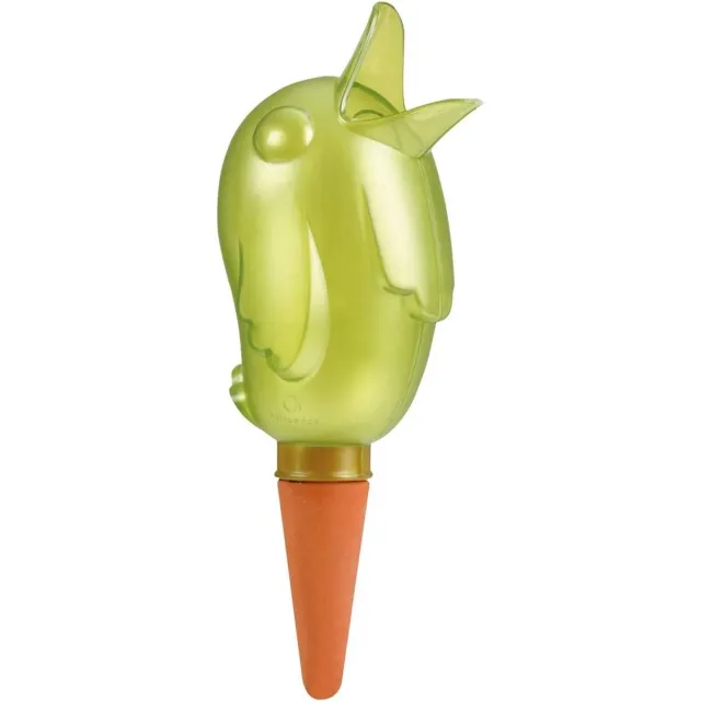 Scheurich waterdispenser Bördy XL | 1 x Groen | 220 ml capaciteit | Grote gietbal met kleibodem | Waterdispenser voor kamerplanten en bloemen met terracotta handvat