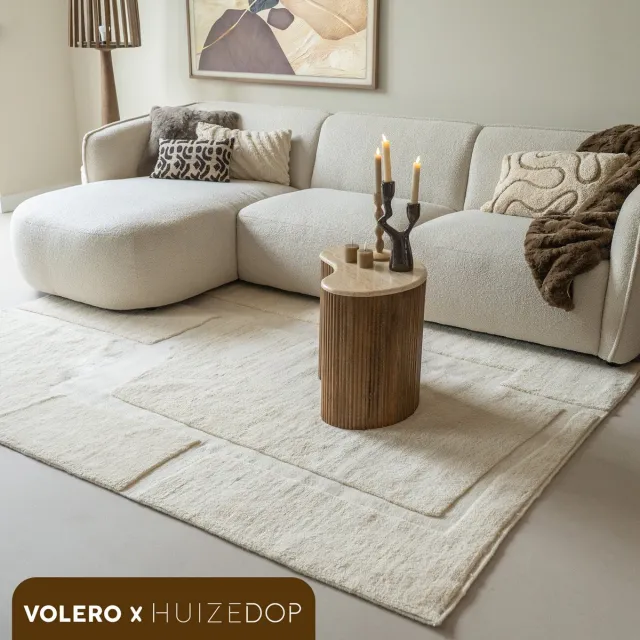 Studio Clarice Wollen vloerkleed - Judith Pebble Creme - 160x230cm Crème