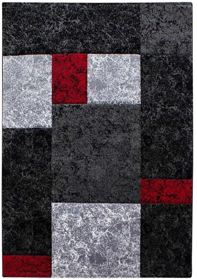 Dutch XXL Modern Vloerkleed | Tapijt | Hawaii | Tegels | Rood | 120x170 cm