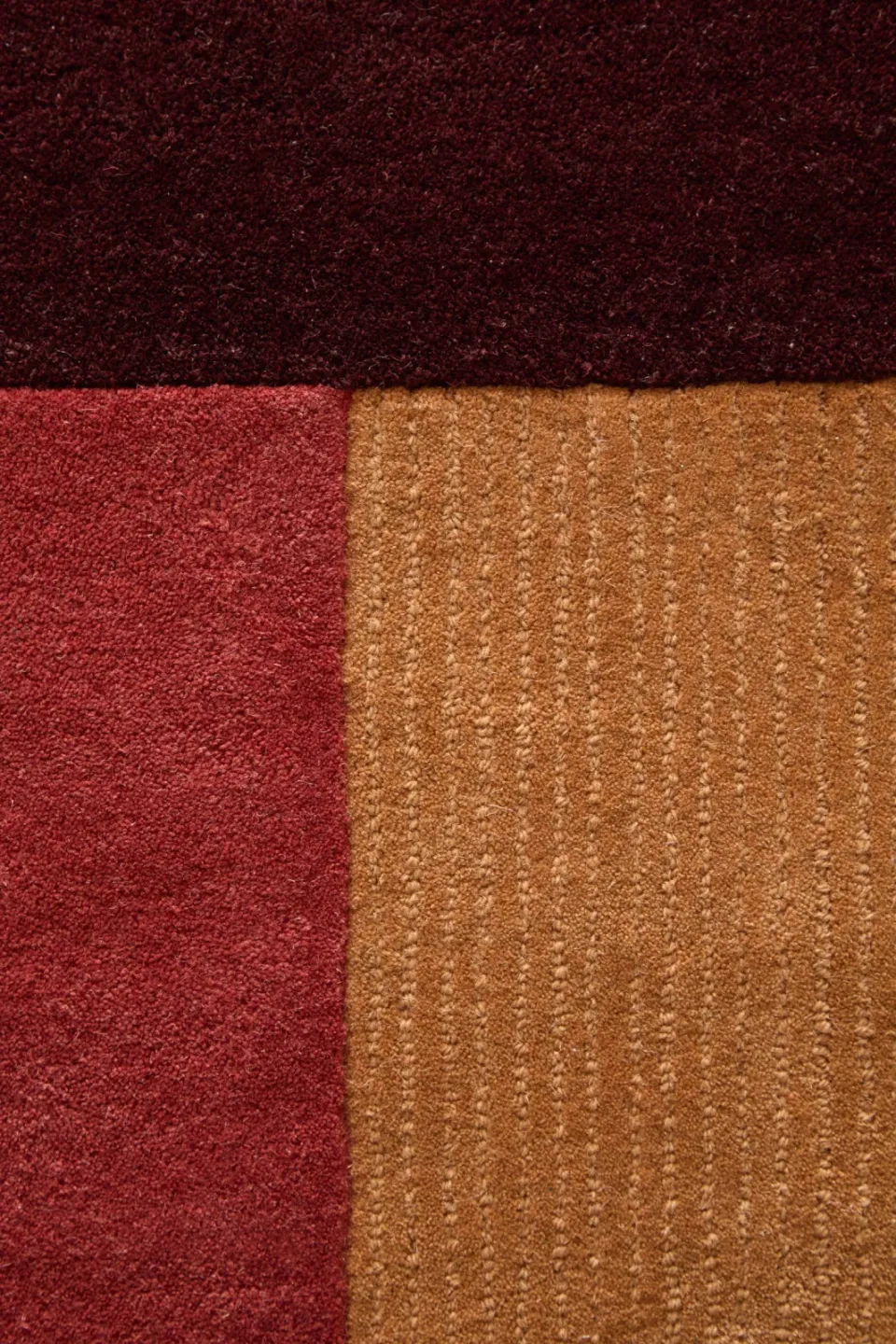 Studio LIVIT Alain grafisch wollen vloerkleed burgundy, foto 3