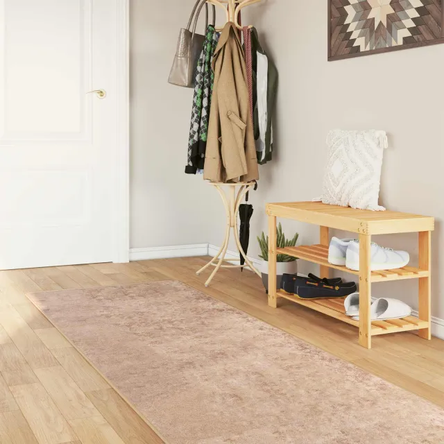 vidaXL Vloerkleedloper MARSA Zand 80 x 250 cm Polyester en PVC, foto 2