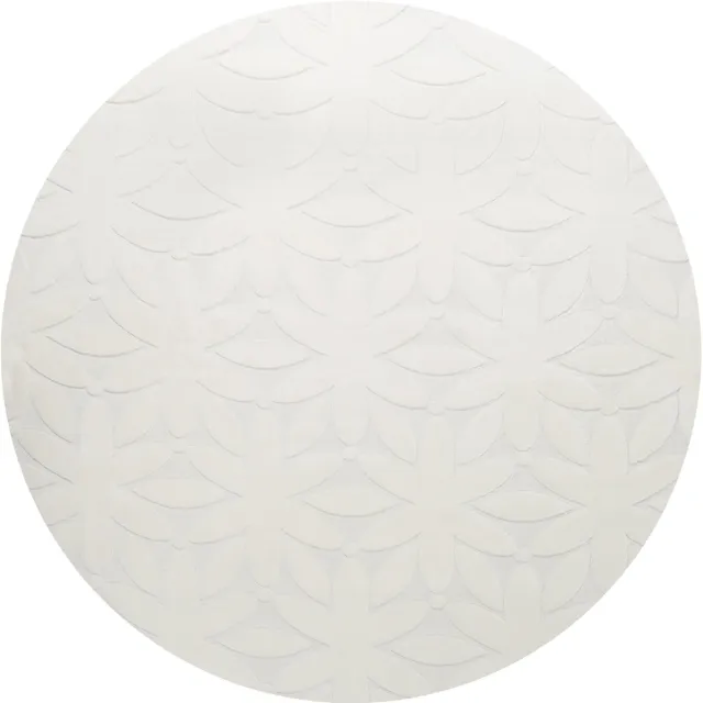 Beliani HOOD - Vloerkleed - Gebroken wit - 160 cm - Polyester
