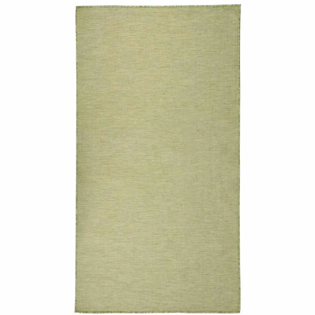 vidaXL Buitenkleed platgeweven 80x150 cm groen