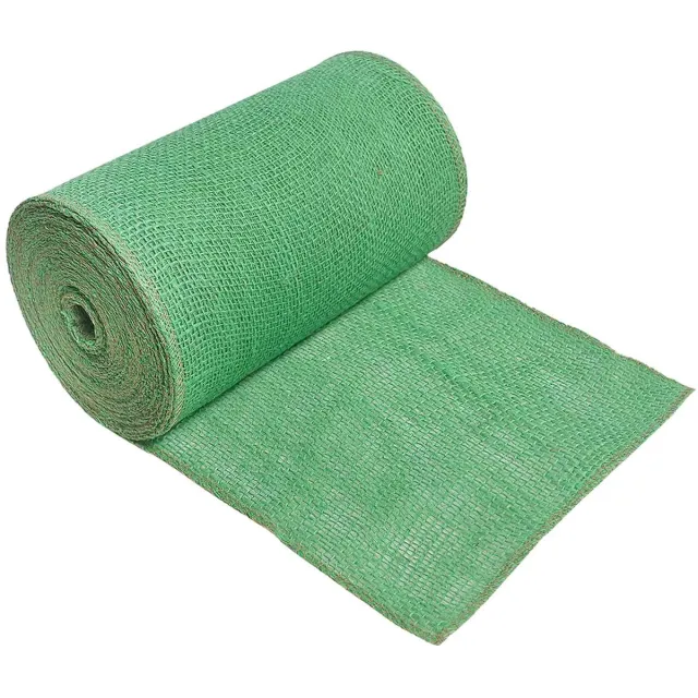 vidaXL Tuin - Jute - Net - 25 - cm - x - 5 - m - 180 - gsm - 100% - Tossa - Jute - Groen