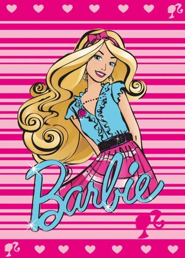 Associated weavers "Associated weavers Barbie - Vloerkleed - 95x133 cm - Kunststof;Synthetisch - Veelkleurig"