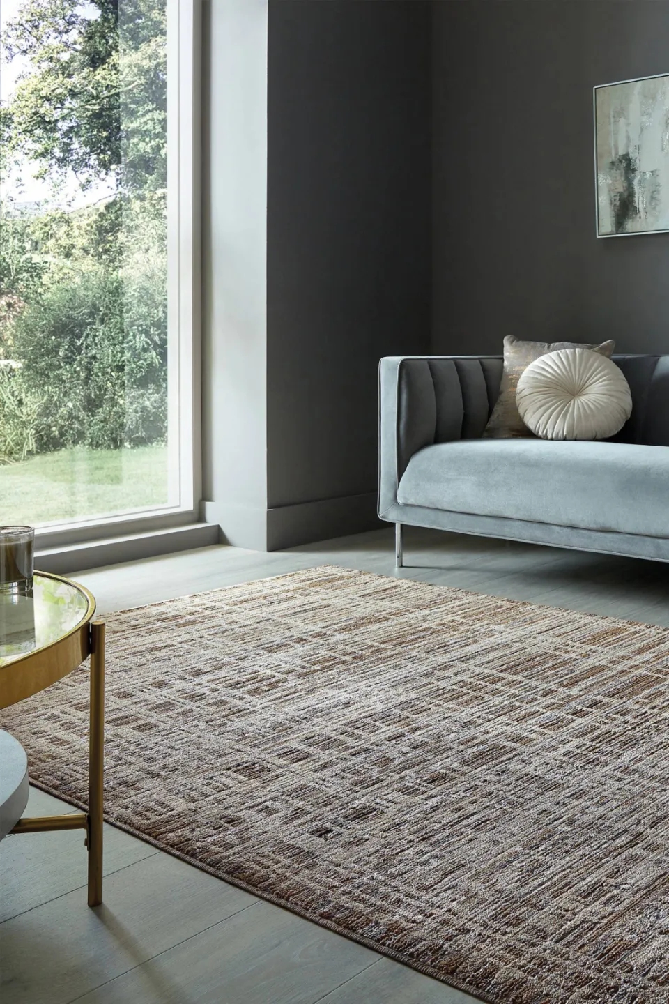 Flair Rugs Lattice Linear vloerkleed bruin, foto 2