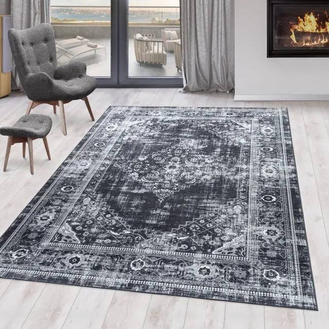 Ayyildiz Fiesta vloerkleed zwart 4301