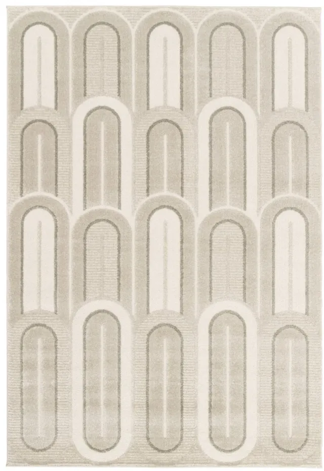 Amiah Retro vloerkleed - Forme Pavé taupe