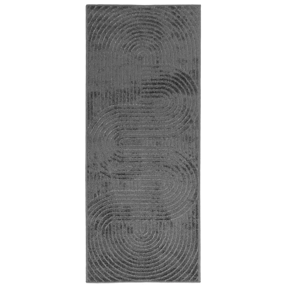 vidaXL Binnen- en buitentapijt PALMERAS Antraciet 200 x 80 cm Anthraciet