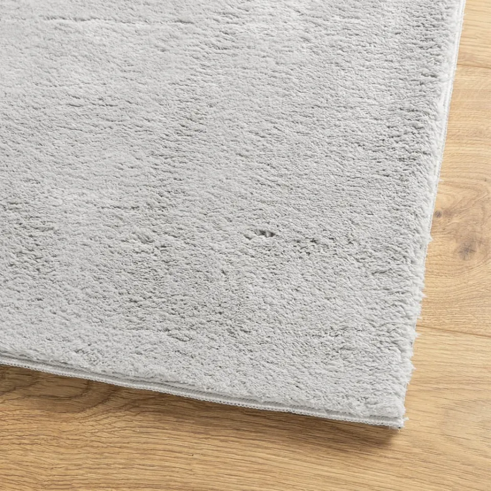 vidaXL Vloerkleed HUARTE laagpolig zacht wasbaar 60x110 cm grijs, foto 4