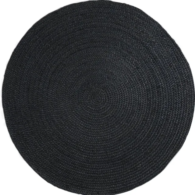 Veer Carpets Vloerkleed Jute Rond Antraciet - Jute Vloerkleed – Natuurlijk Design