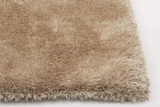DÉJA Living Vloerkleed 200x250cm - Hoogpolig Beige Stof - Lavar