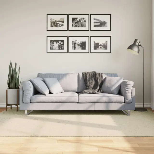 vidaXL Vloerkleed HUARTE laagpolig zacht wasbaar 160x230 cm crème, foto 2