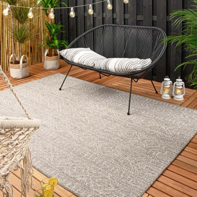 Boho&me Balkonkleed - Aztec Dreams lichtgrijs