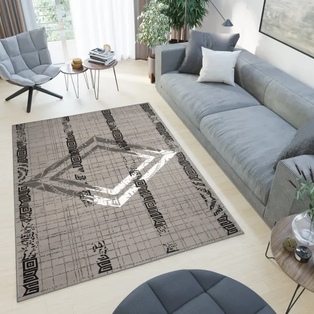 Tapiso Atena Vloerkleed Grijs Licht Klassiek Woonkamer Tapijt