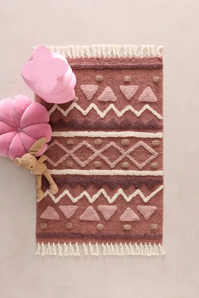 NOUS Kids Aztec kindervloerkleed rood, foto 2