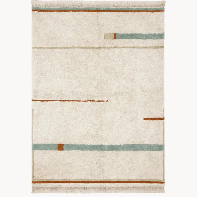 Lorena Canals Wasbaar kindervloerkleed Lanes Beige