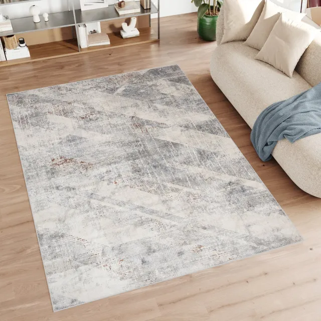 Tapiso Feyruz Vloerkleed Beige Modern Woonkamer Slaapkamer Tapijt Beige1
