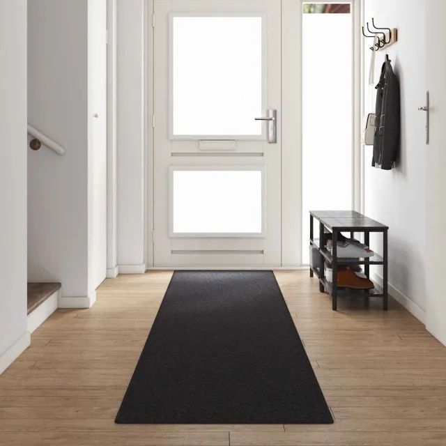 vidaXL Tapijt Loper Antraciet 80 x 500 cm 100% Polypropyleen, foto 2