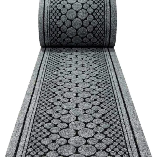 JYG tapijtloper Stone Grijs 66 x 500cm (=5m) Keukenloper - Anti Slip - snijdbaar