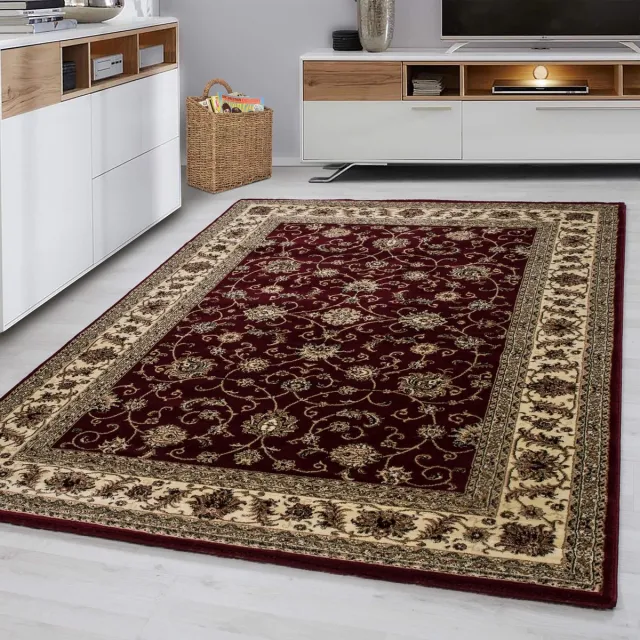 Ayyildiz Oosterse vloerkleed, oosters design, rode kleur, vloerkleed voor de woonkamer, jute achterkant rood,meerkleurig, foto 2