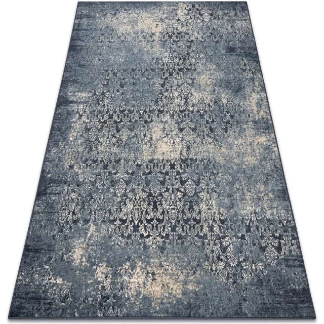 RUGSX Kleden Rugsx Wollen tapijt NAIN Versleten , vintage 7010/50911 Blauw