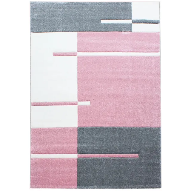 Dutch XXL Modern Vloerkleed | Tapijt | Hawaii | Geometrisch | Roze | 280x370 cm