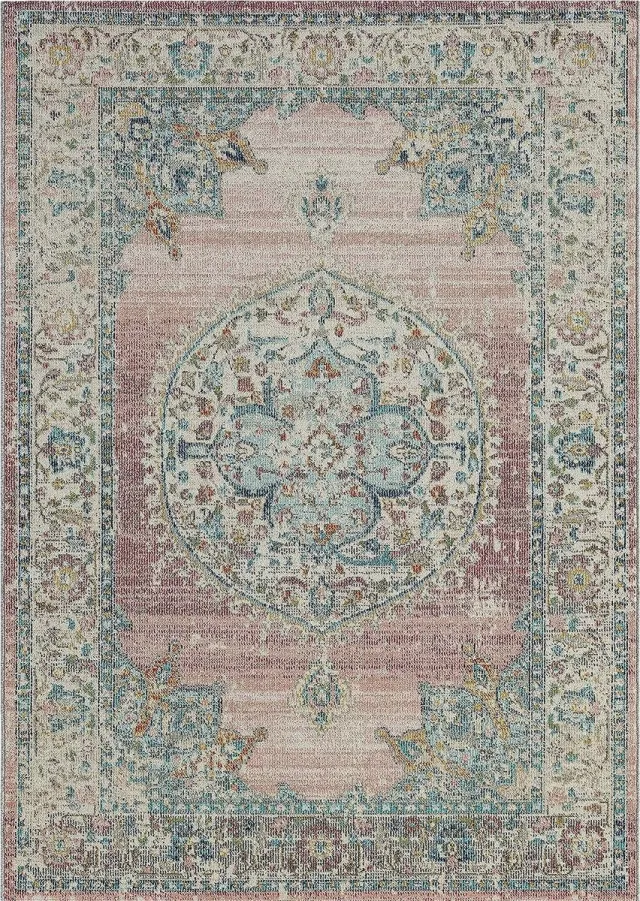Ibenzoa Stijlvol en buitenkleed voor binnen en buiten, roze 140 x 200 cm
