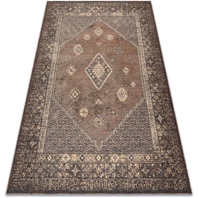 RUGSX Kleden Rugsx Wollen tapijt ANTIGUA 518 76 JF300 OSTA 170x240 cm Bruin